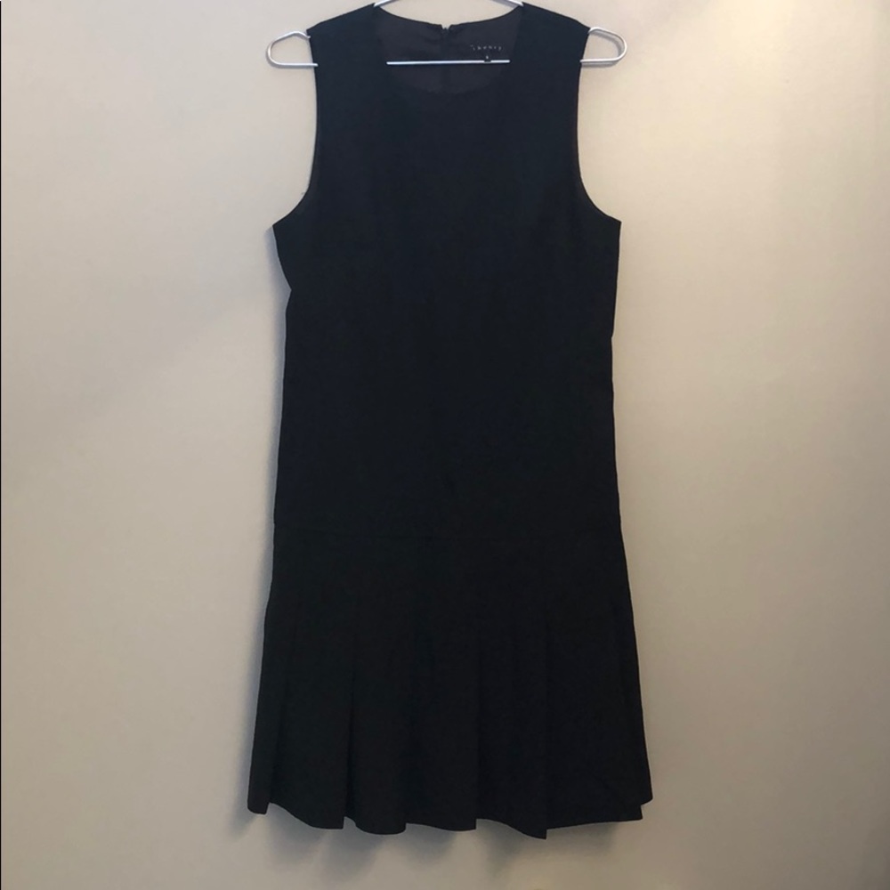 Black drop waist Theory dress size 8
